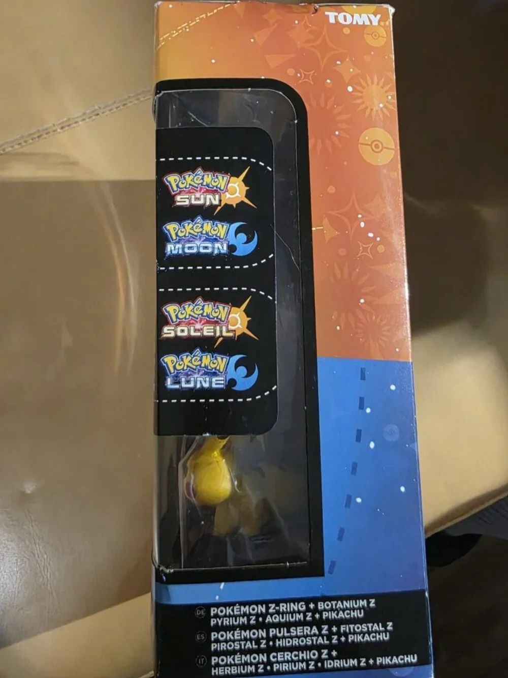 Pokémon Z-Ring Pikachu & Minifigure NIB Nintendo 3DS/2DS SUN & MOON - TOMY 2016